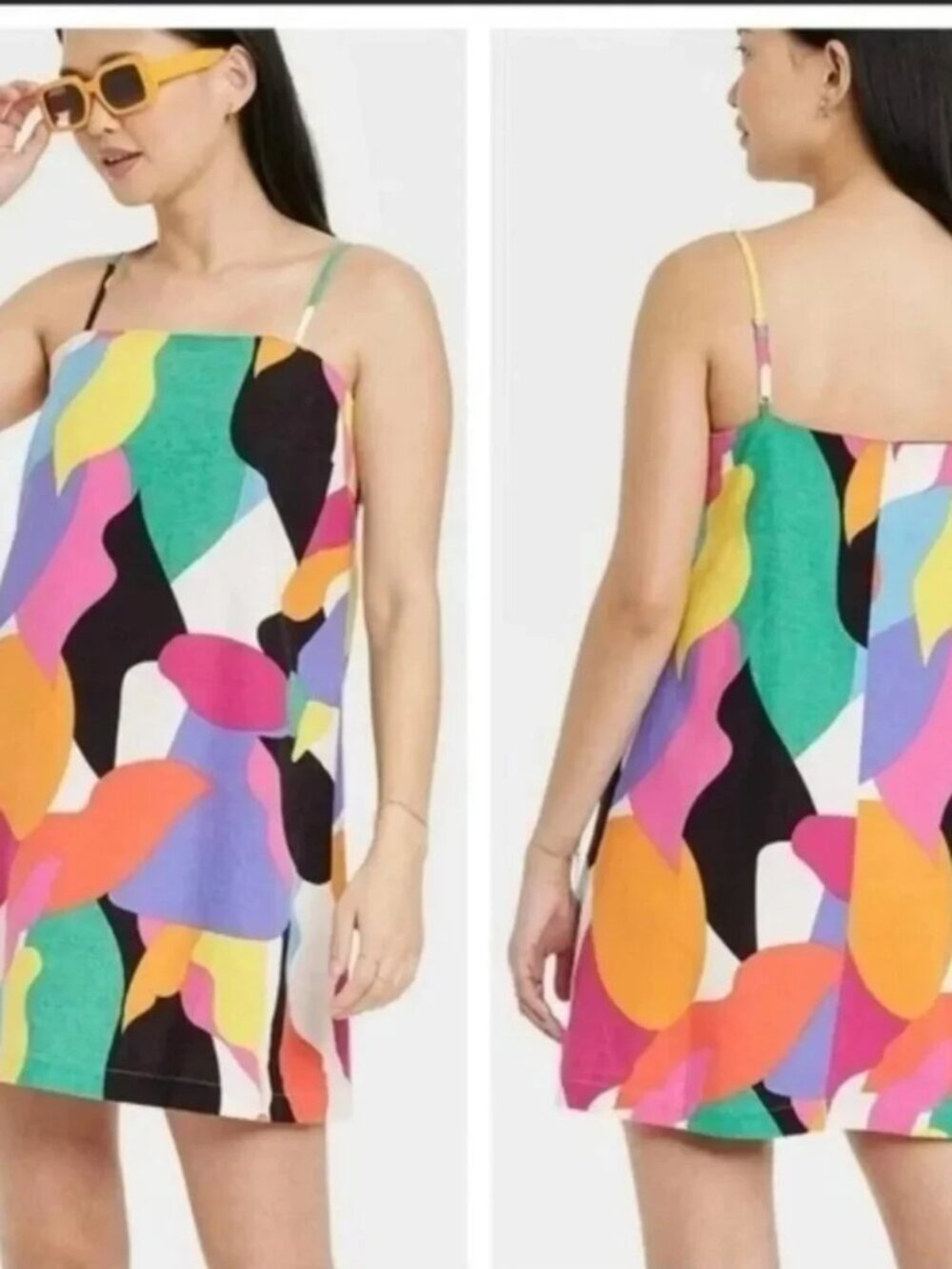 A New Day Linen Mini Shift Dress
